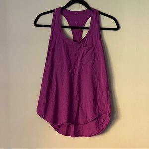 Lululemon magenta racerback tank with pocket